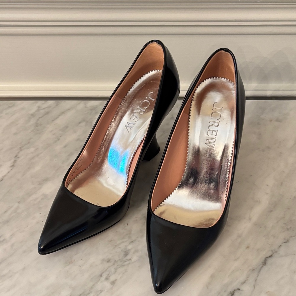 J. Crew Classic Black Wedges - size 5 - Picture 7 of 7